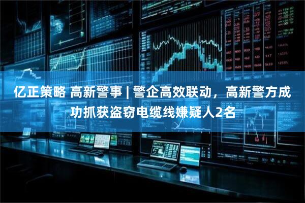 亿正策略 高新警事 | 警企高效联动，高新警方成功抓获盗窃电缆线嫌疑人2名